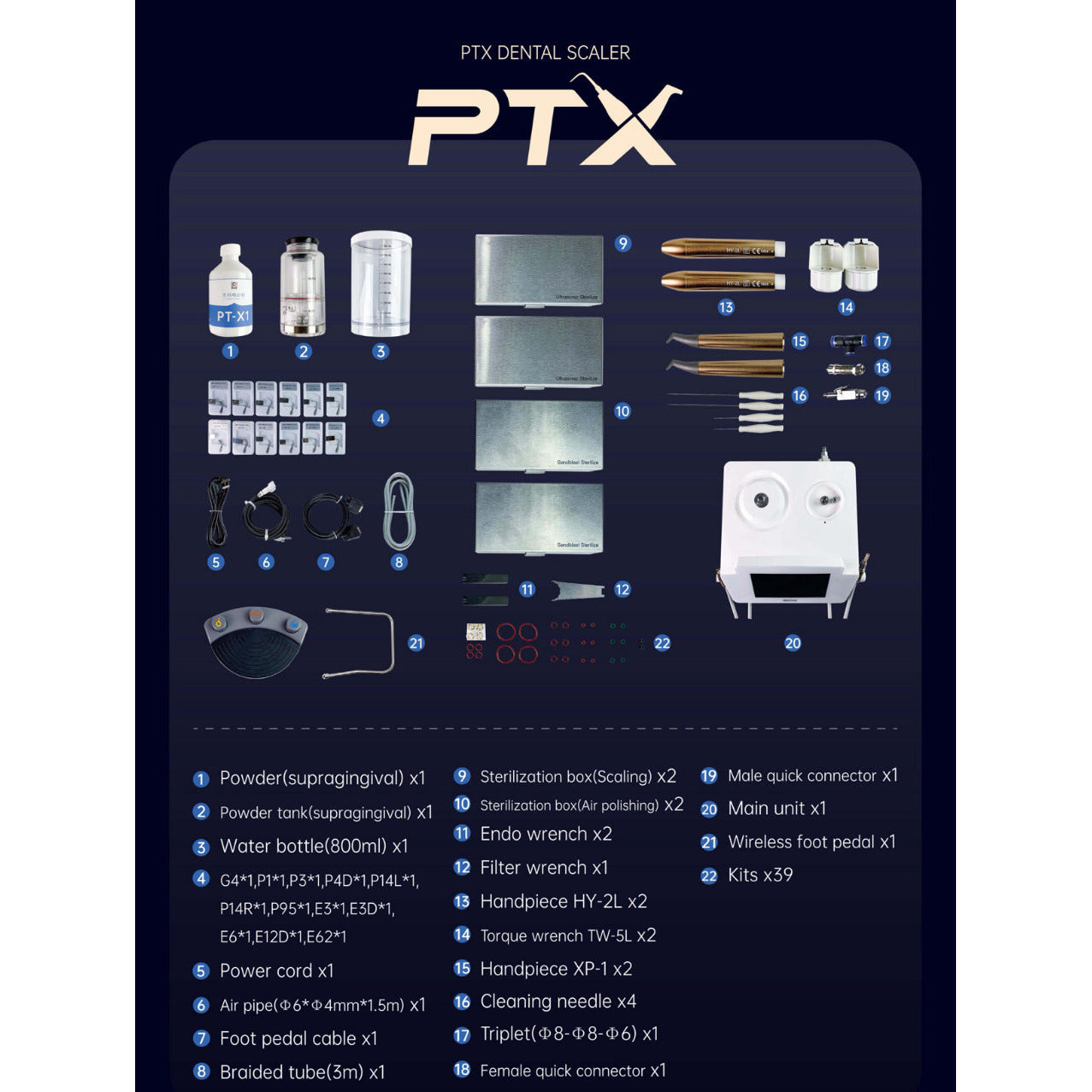 PTX Dental Scaler and Air Polisher